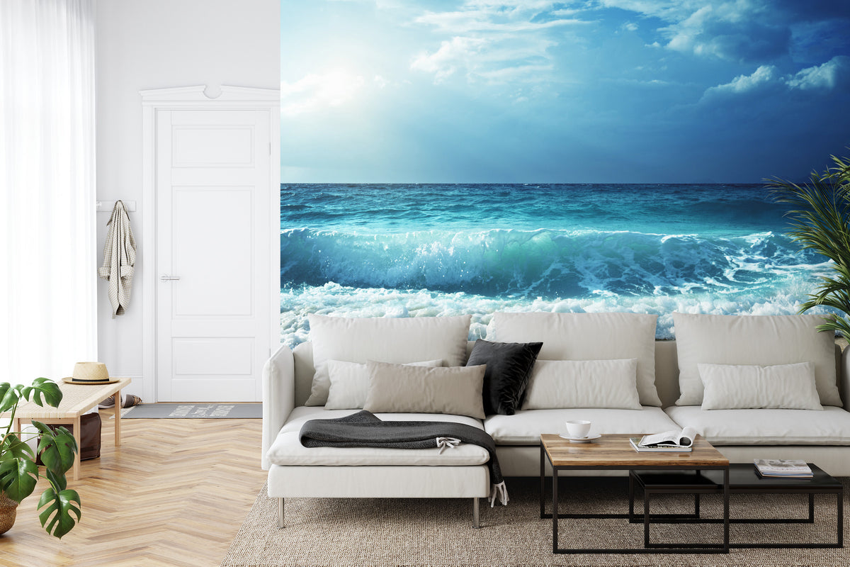 Fototapete Strand Meer Wellen – Maritime Urlaubsstimmung