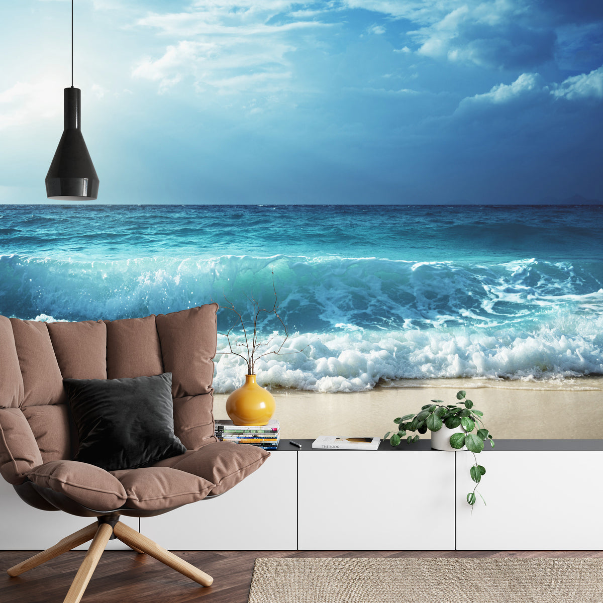 Fototapete Strand Meer Wellen – Maritime Urlaubsstimmung