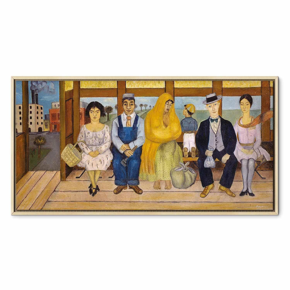 Leinwandbild - Frida Kahlo – The Bus