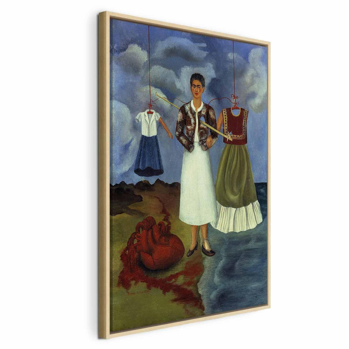 Leinwandbild - Frida Kahlo – Memory (The Heart)