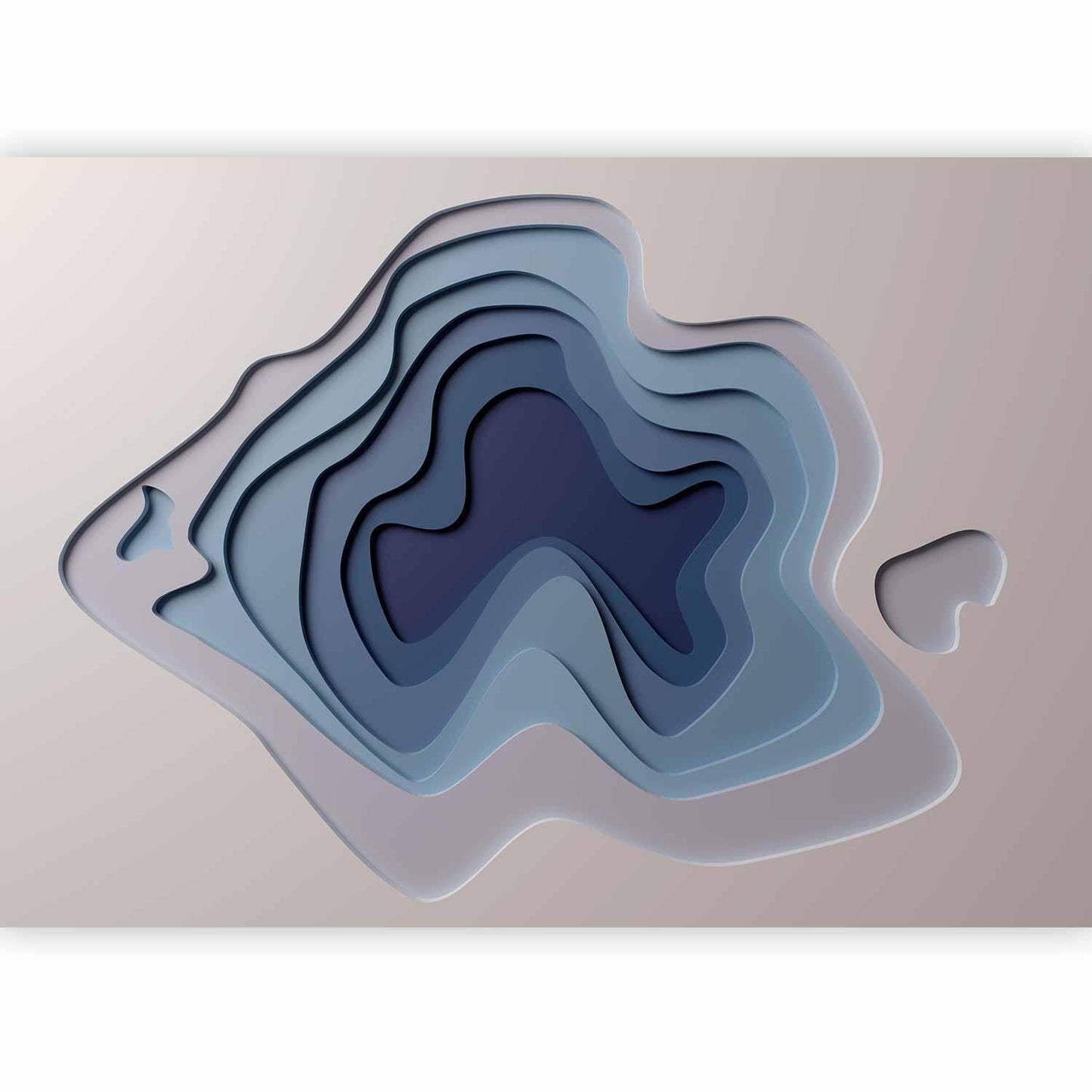 3D Fototapete Zeitportale - Abstrakte Zeitschichten in modernem Design