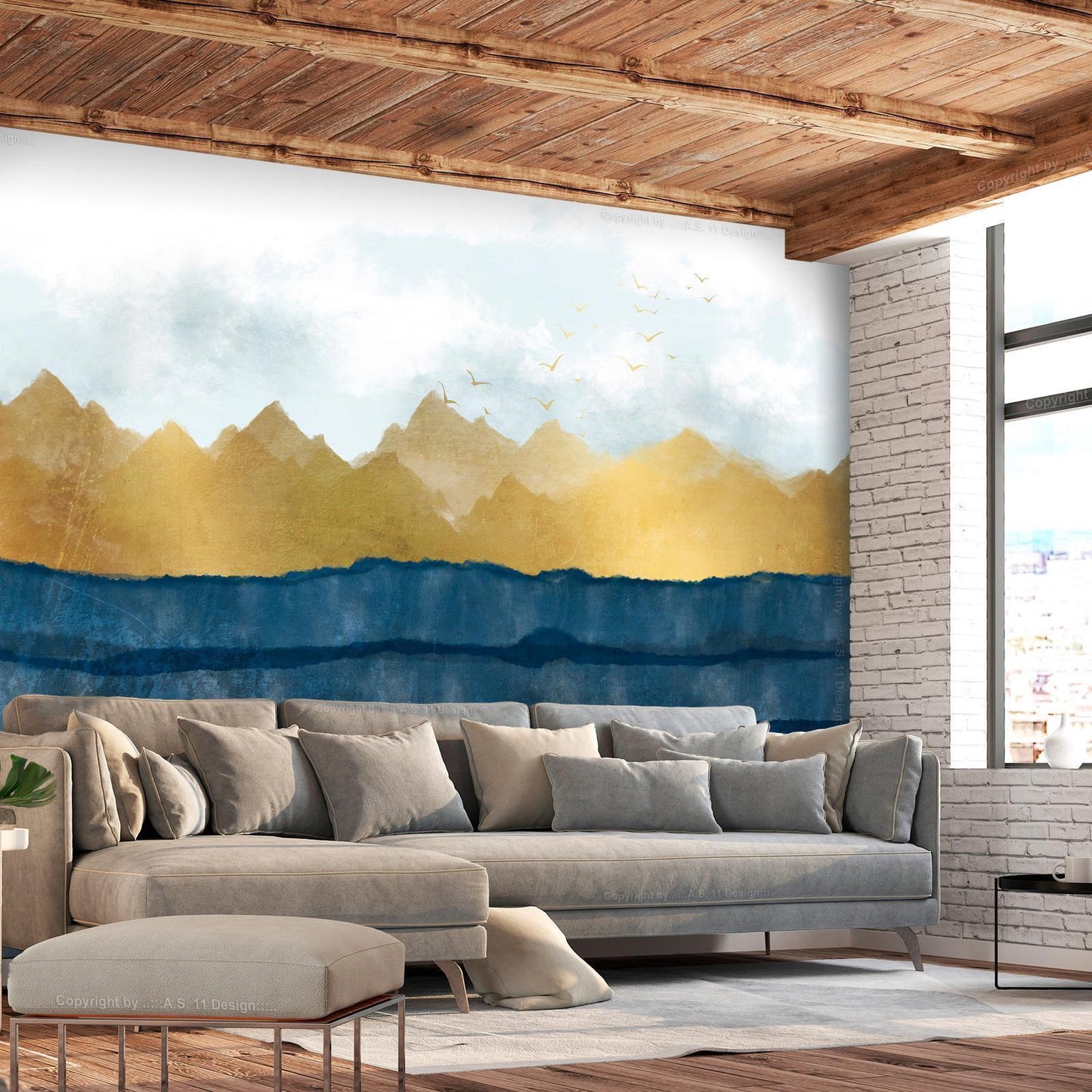 Fototapete - Dawn in the Mountains - Second Variant Artgeist