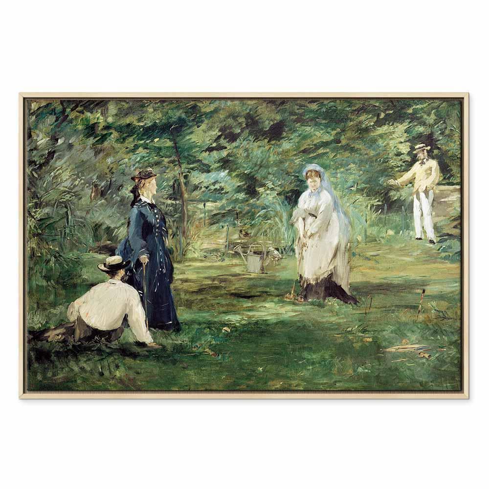 Leinwandbild - Edouard Manet – The Croquet Party in Paris