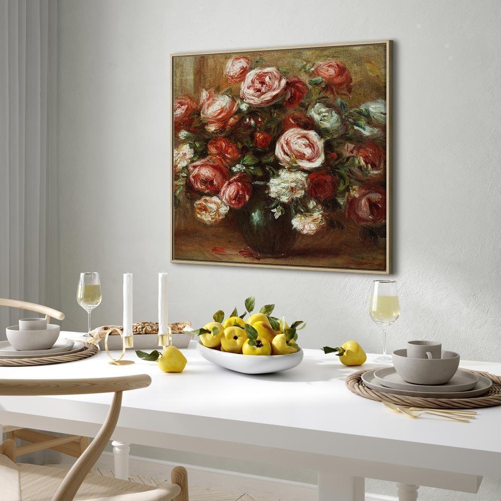 Leinwandbild - Pierre-Auguste Renoir – Still Life with Roses