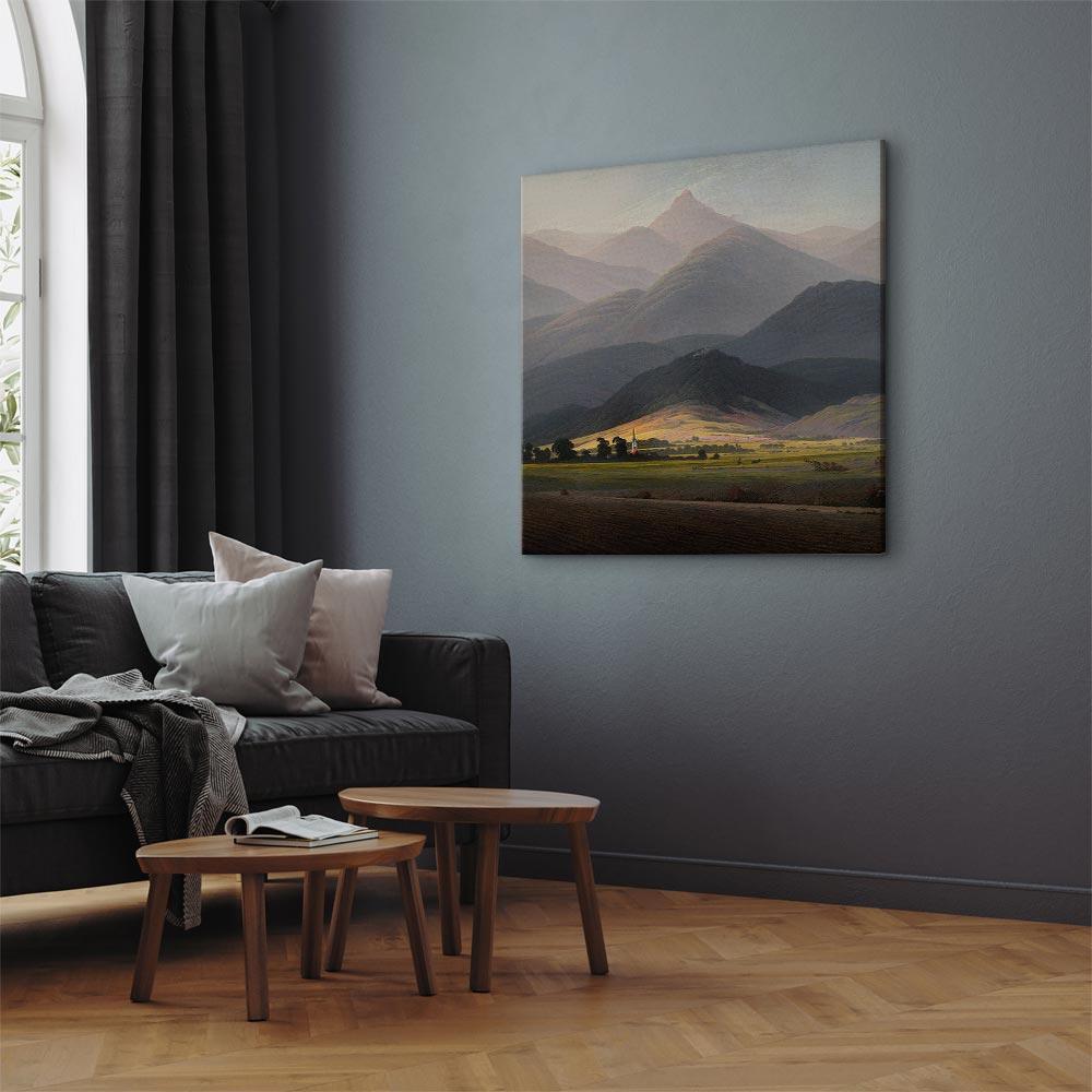 Leinwandbild - Caspar David Friedrich – The Great Mountains