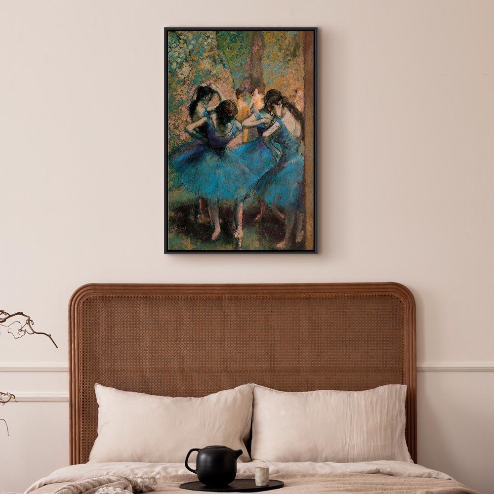 Leinwandbild - Edgar Degas – Blue Dancers
