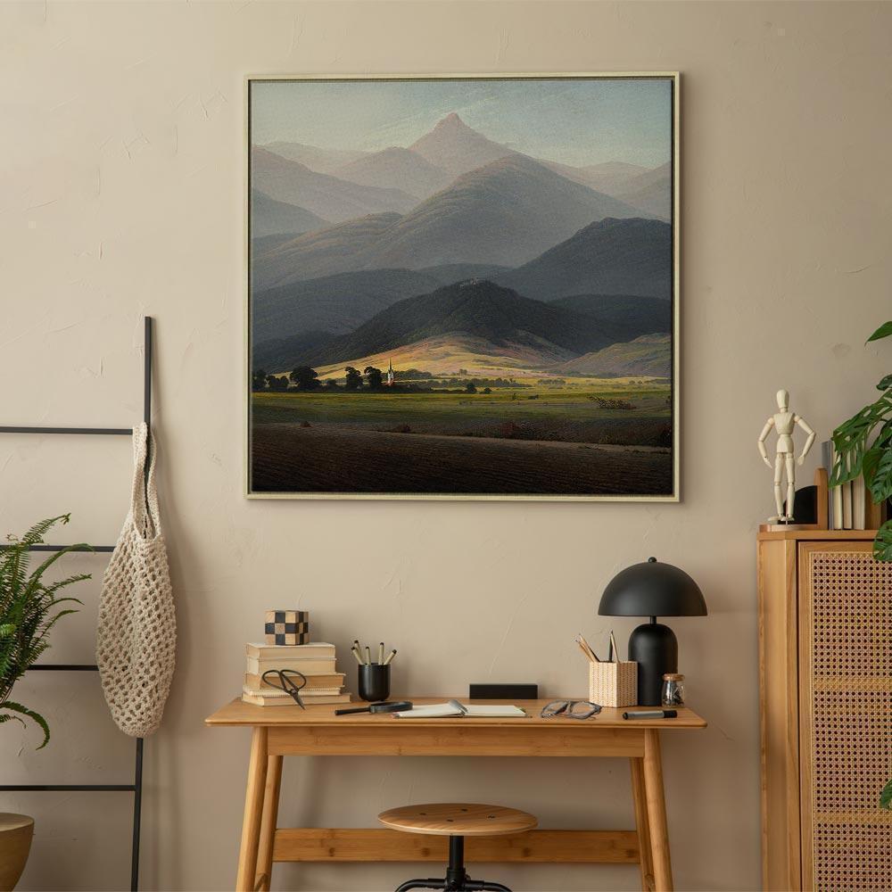 Leinwandbild - Caspar David Friedrich – The Great Mountains