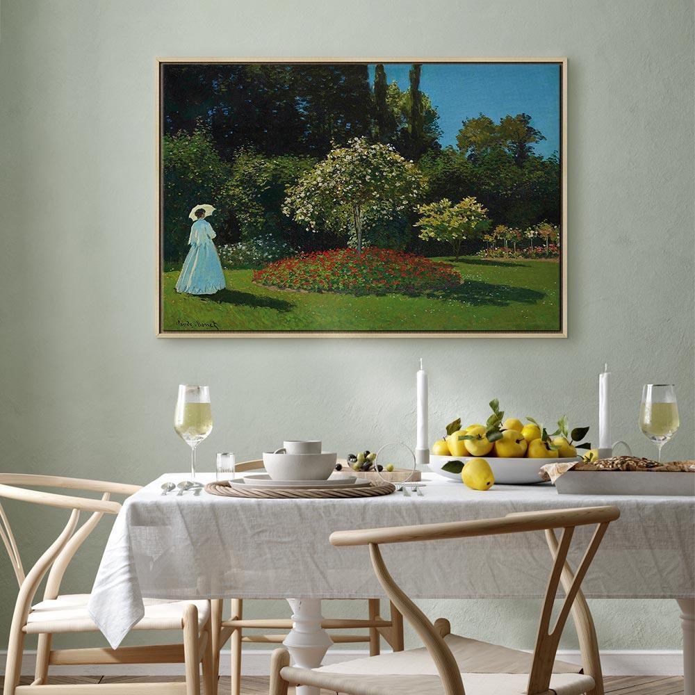 Leinwandbild - Claude Monet – Woman in the Garden