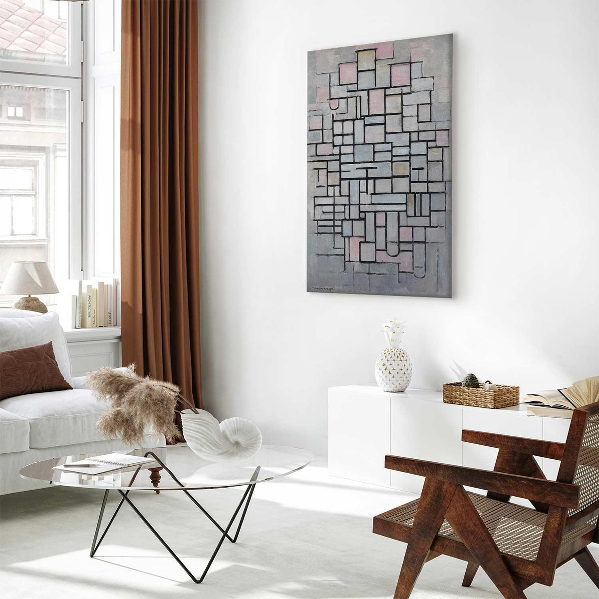 Leinwandbild - Piet Mondrian – Composition No IV