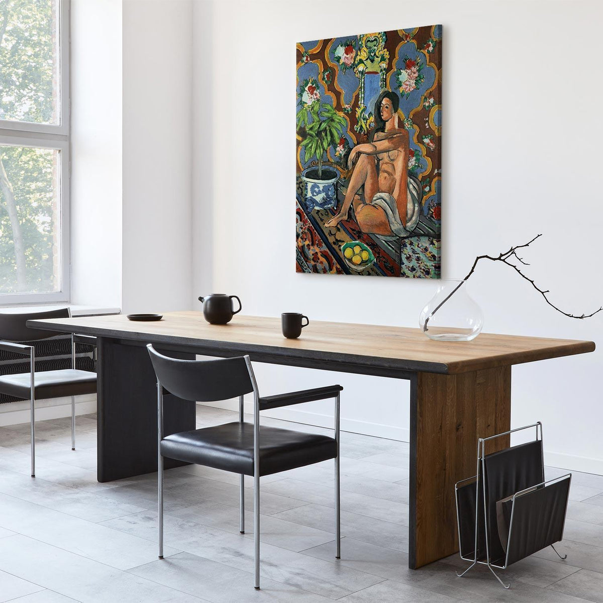 Leinwandbild - Henri Matisse – Decorative Figure on Ornamental Ground