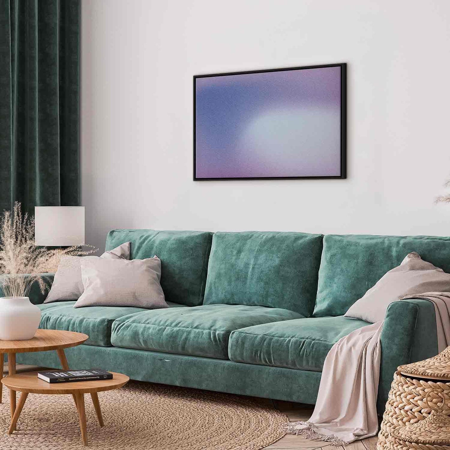 Leinwandbild - Heather Mist - Delicate Gradient Comprising Various Shades of Violet Artgeist