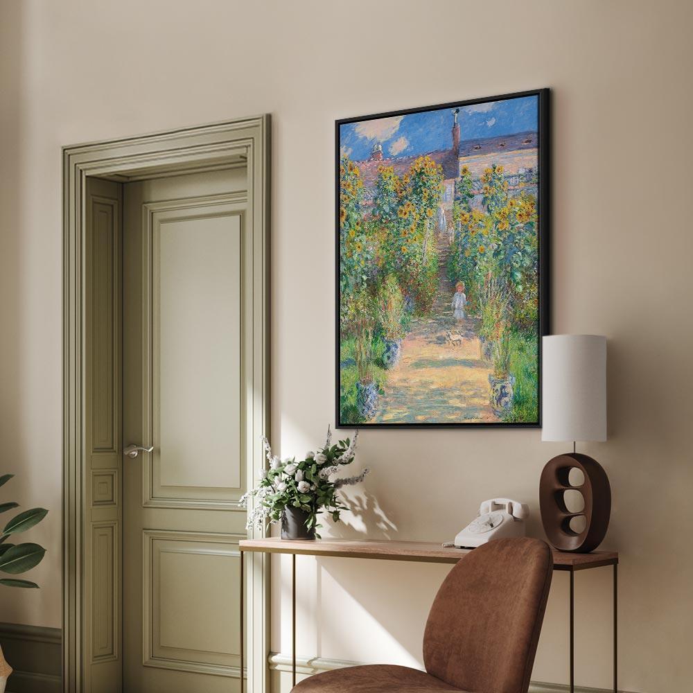 Leinwandbild - Claude Monet – Monet’s Garden at Vétheuil