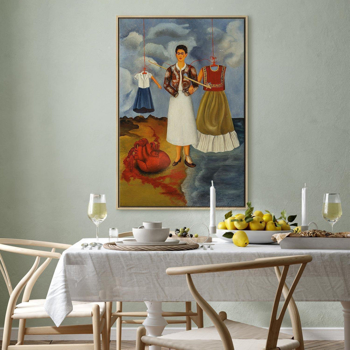 Leinwandbild - Frida Kahlo – Memory (The Heart)