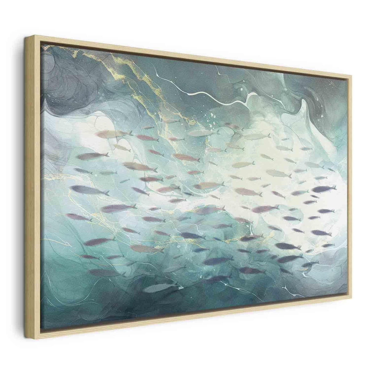 Leinwandbild - School of small fish