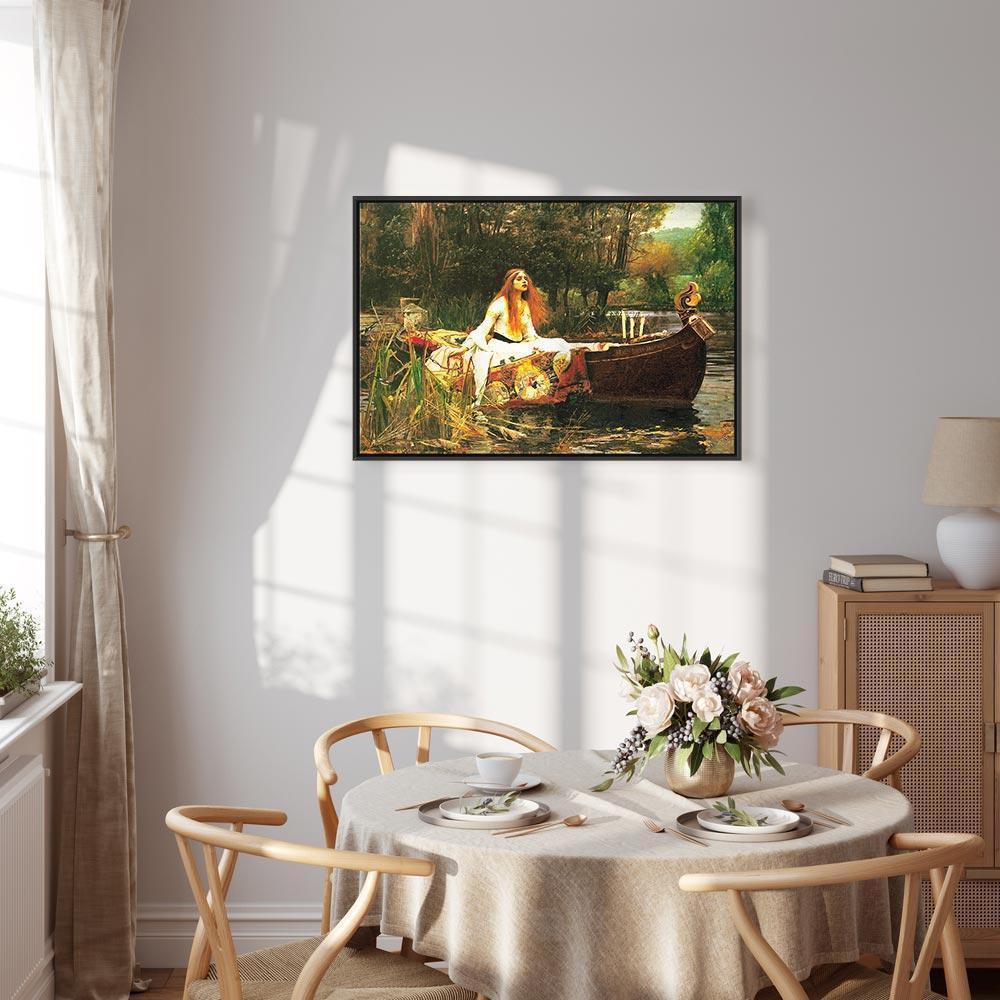 Leinwandbild - John William Waterhouse – The Lady of Shalott