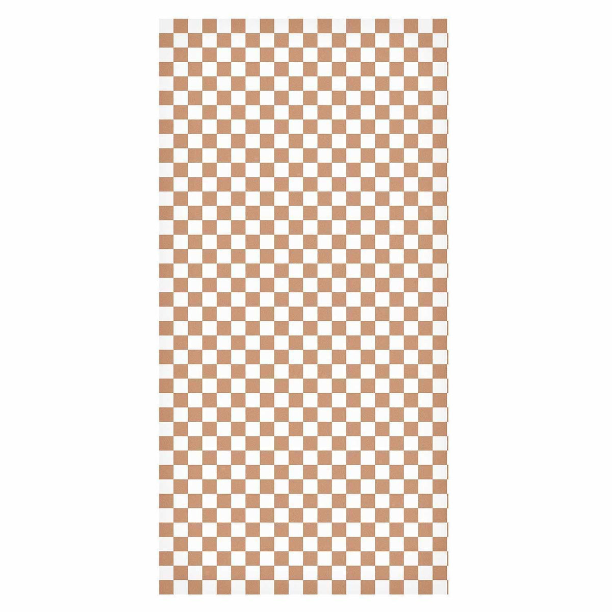 Tapete - Checkerboard Pattern - Brown-White Grid with a Subtle Noise