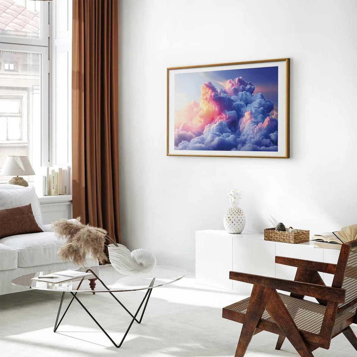 Poster - Clouds Like Painted: Artistic Dawn Brushes Painting the Sky