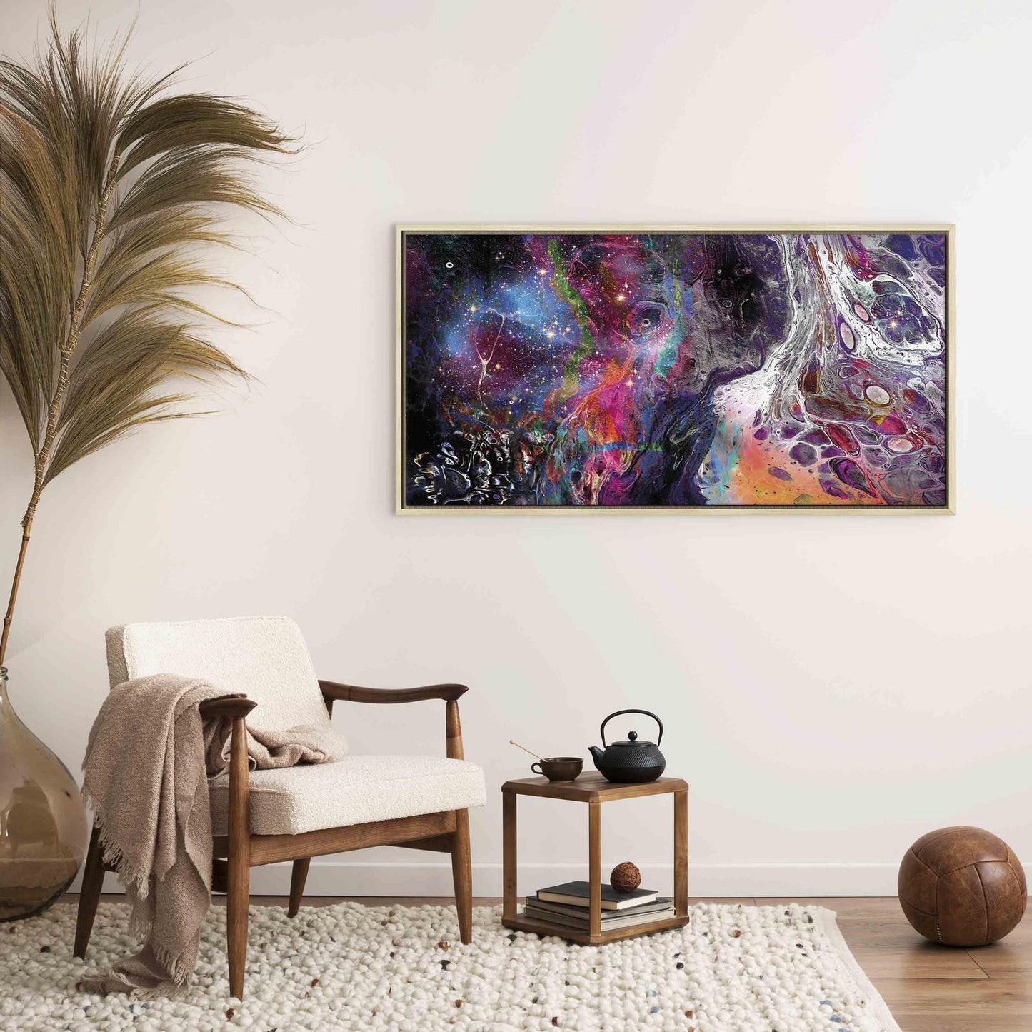 Leinwandbild - Colourful Galaxy (1 Part) Wide
