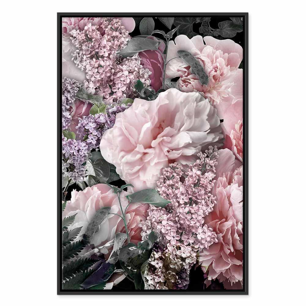 Leinwandbild - Among Flowers (1-part) - Blooming Plants in Nature's Colors