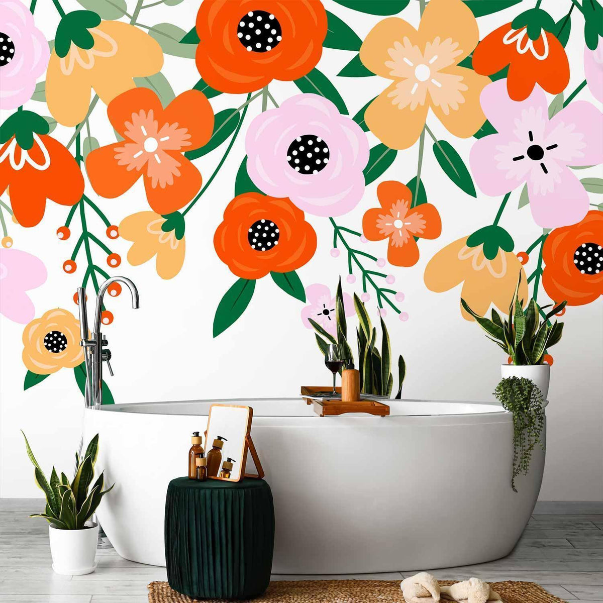 Fototapete - Colorful Bloom - First Variant