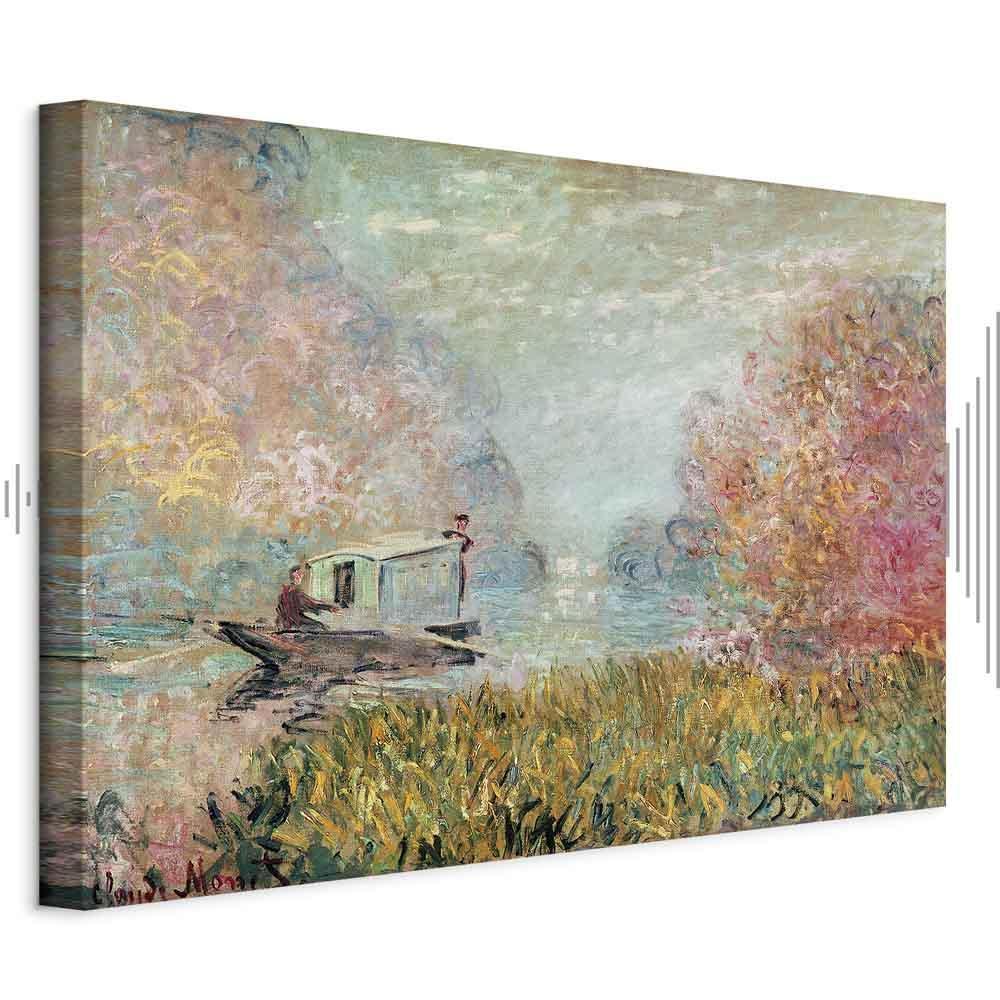 Leinwandbild - Claude Monet – Boat on the Seine