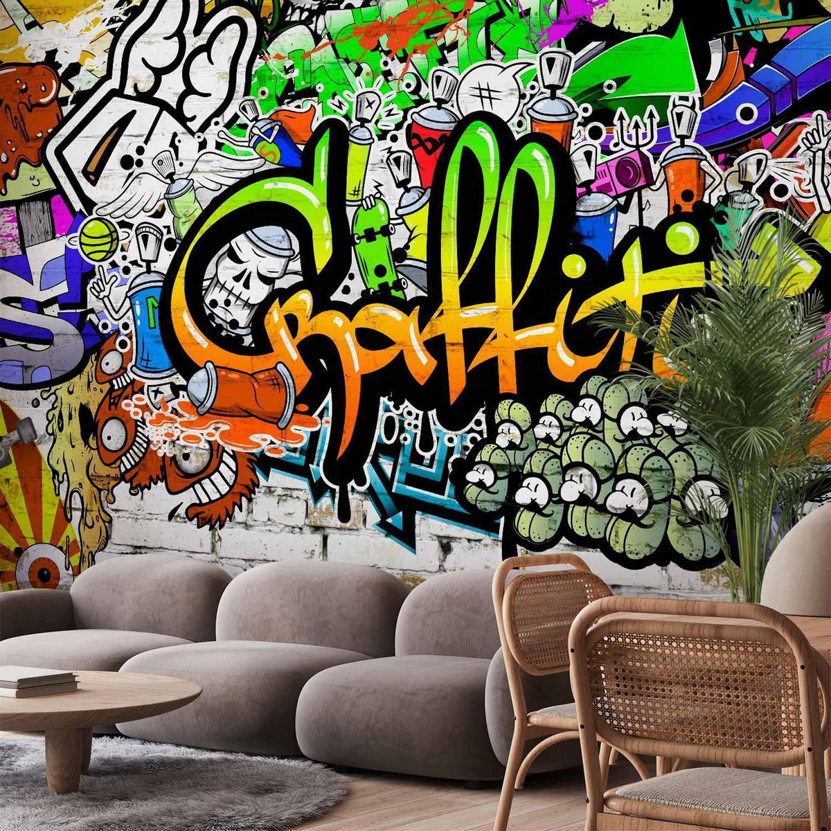 Fototapete - Graffiti on the Wall
