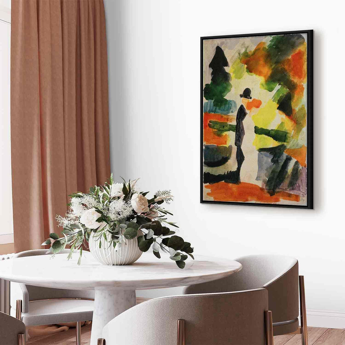 Leinwandbild - August Macke – Paar im Park