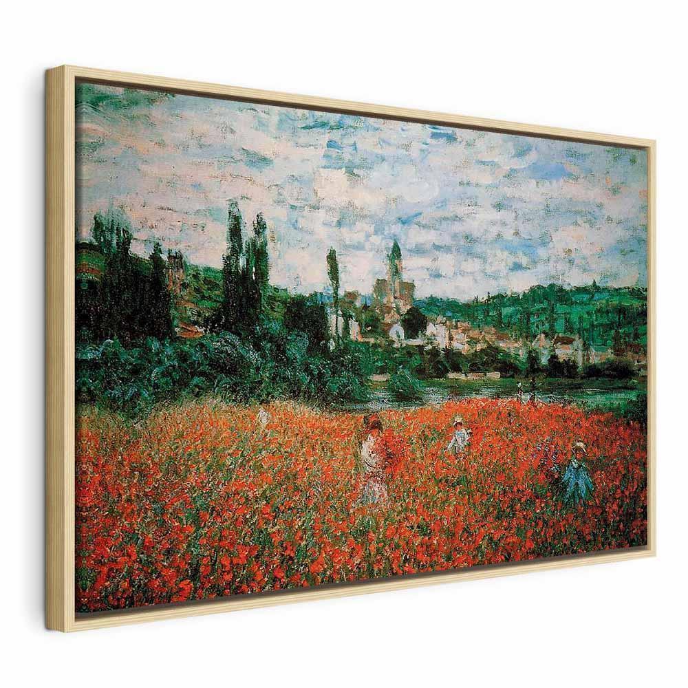 Leinwandbild - Claude Monet – Poppy Field near Vétheuil