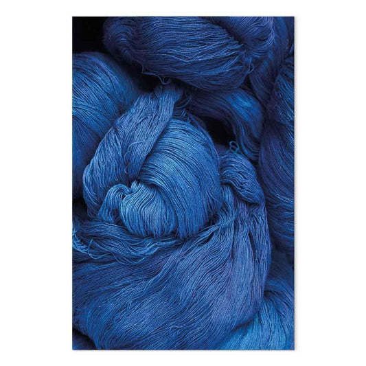 Leinwandbild - Blue Worsted (1 Part) Vertical