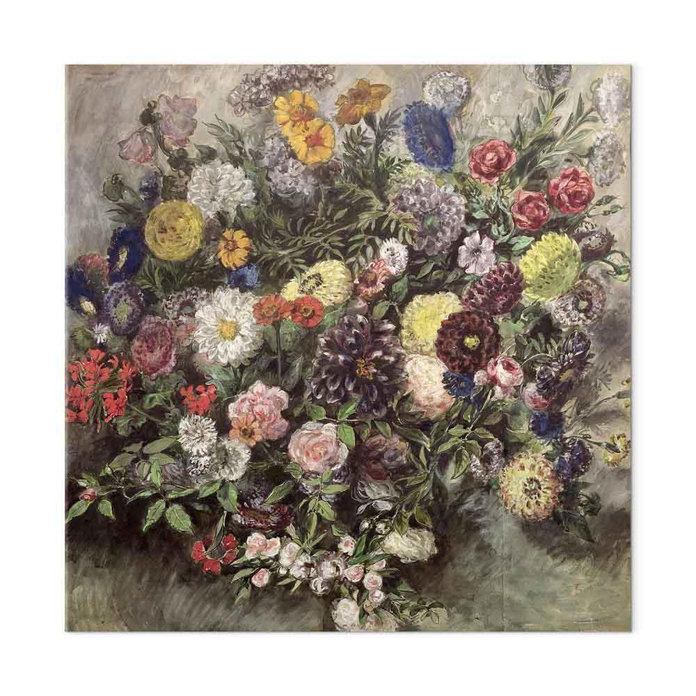 Leinwandbild - Eugène Delacroix – Bouquet of Flowers