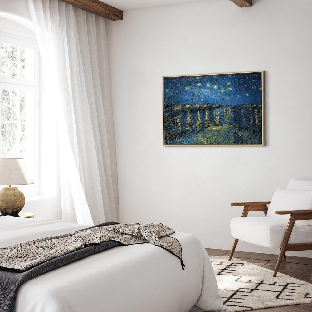 Leinwandbild - Vincent van Gogh – Starry Night Over the Rhône