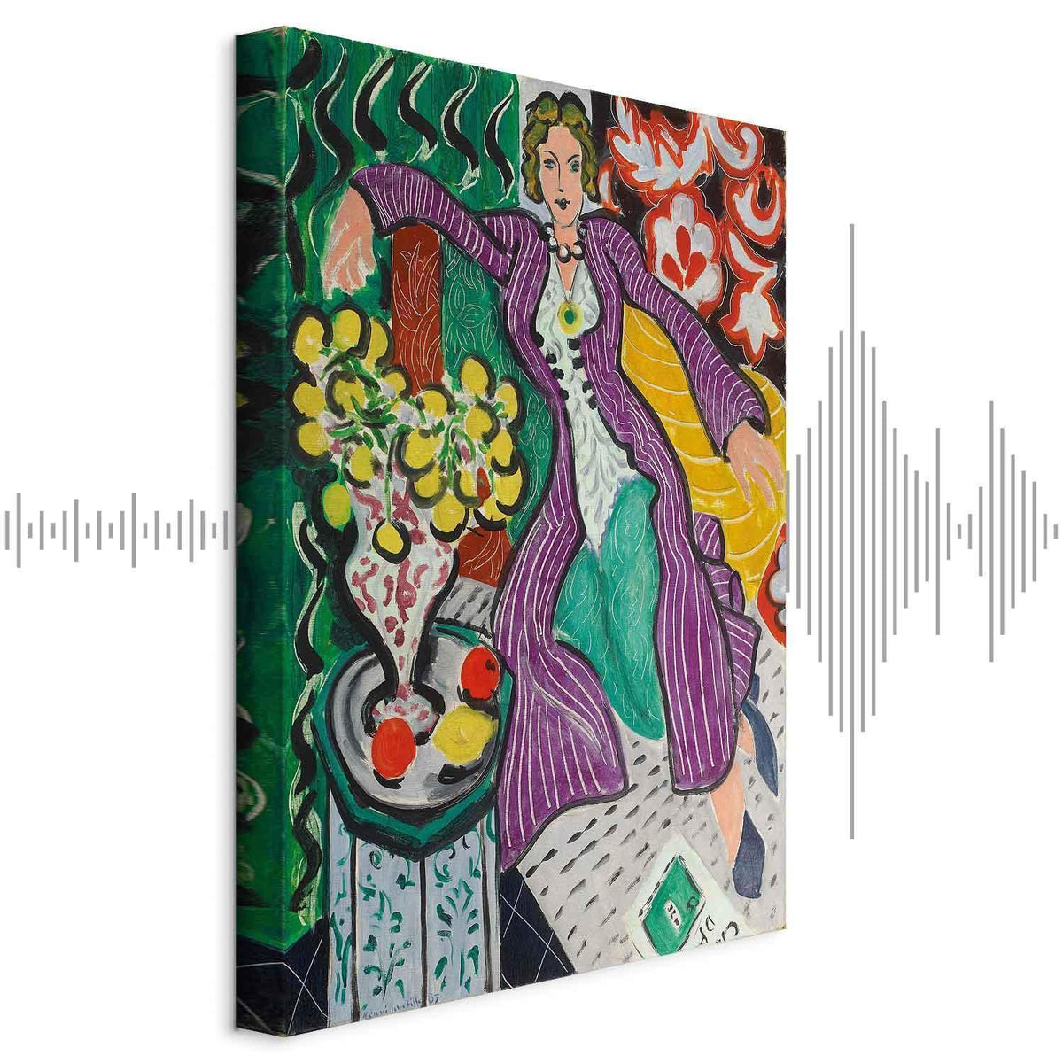 Leinwandbild - Henri Matisse – Woman in a Purple Coat