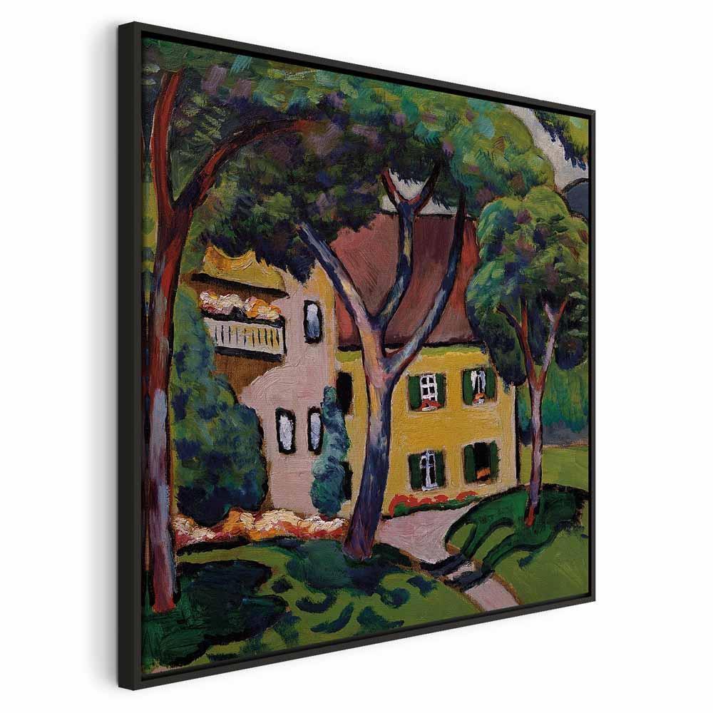Leinwandbild - August Macke – Staudacherhaus in Tegernsee