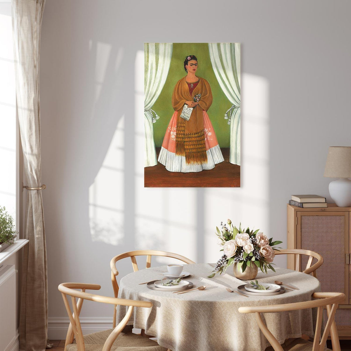 Leinwandbild - Frida Kahlo – Self-Portrait Dedicated to Leon Trotsky