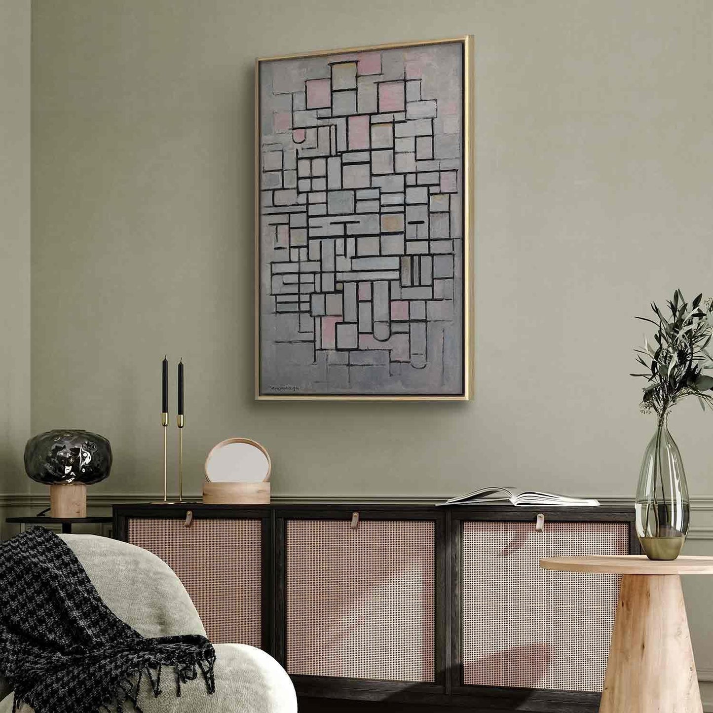 Leinwandbild - Composition No IV (Piet Mondrian) Artgeist