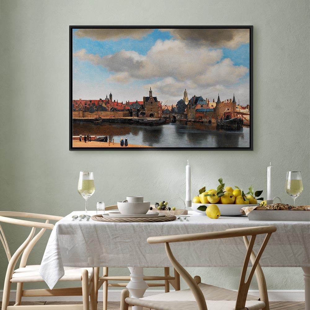 Leinwandbild - Jan Vermeer – View of Delft