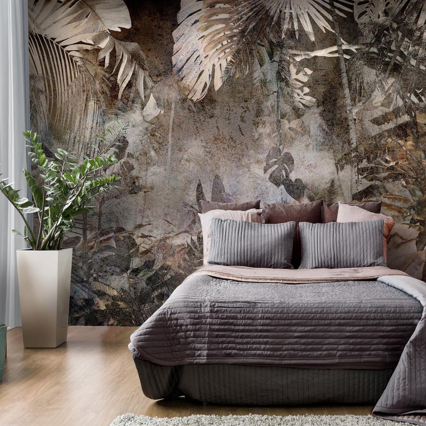 Fototapete „Mysterious Jungle“ – Tiefer Regenwald mit mystischer Ausstrahlung