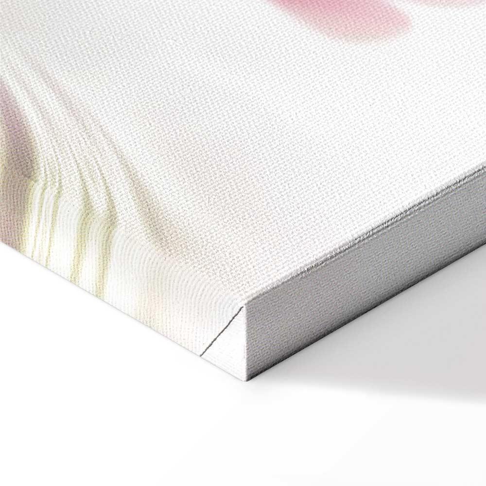 Leinwandbild Magnolien über Wasser – 5-teilig Panorama Rosa