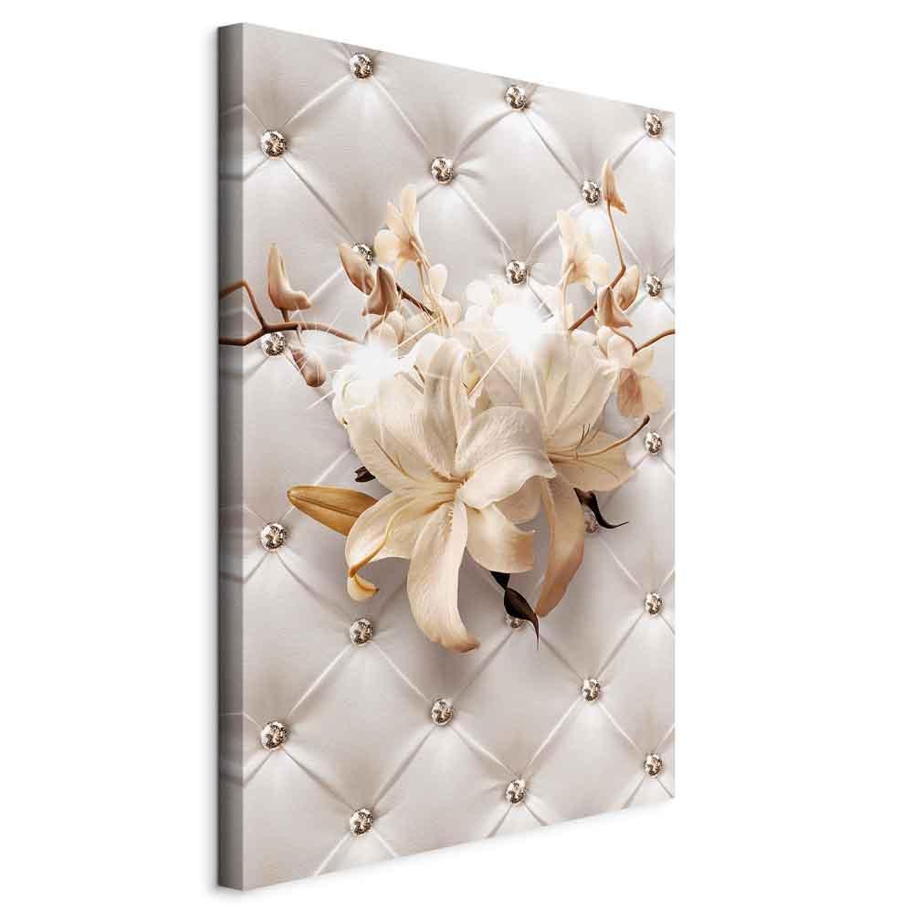 Leinwandbild - Diamond Lilies (1 Part) Vertical