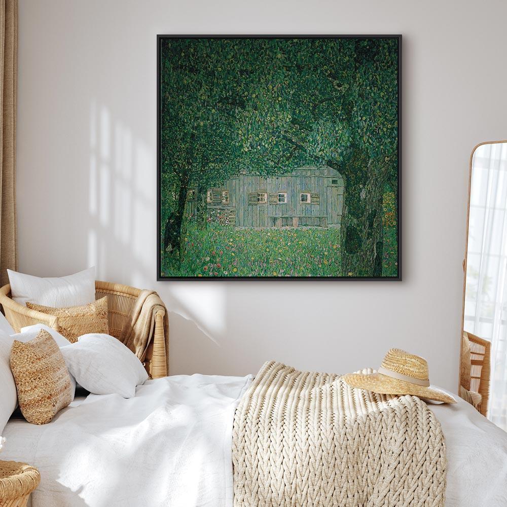 Leinwandbild - Gustav Klimt – Oberösterreichisches Bauernhaus