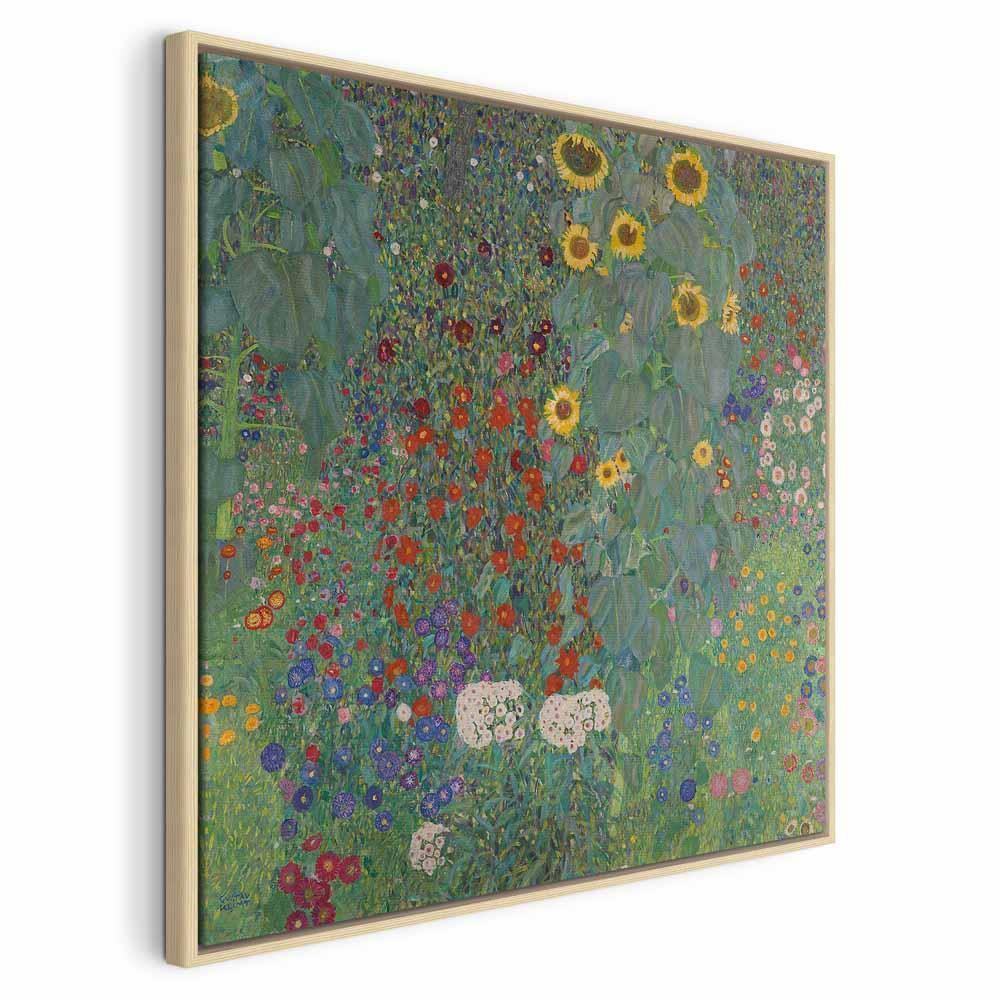 Leinwandbild - Gustav Klimt – Farm garden with sunflowers