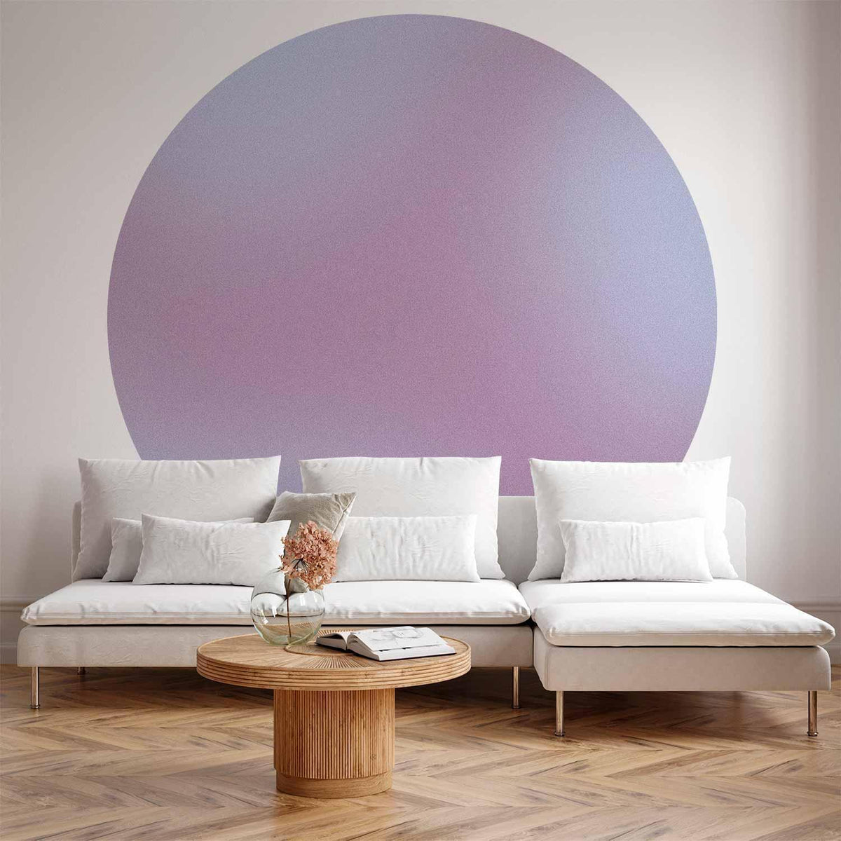 Runde Fototapete - Complex gradient – gradient composition in nostalgic colours
