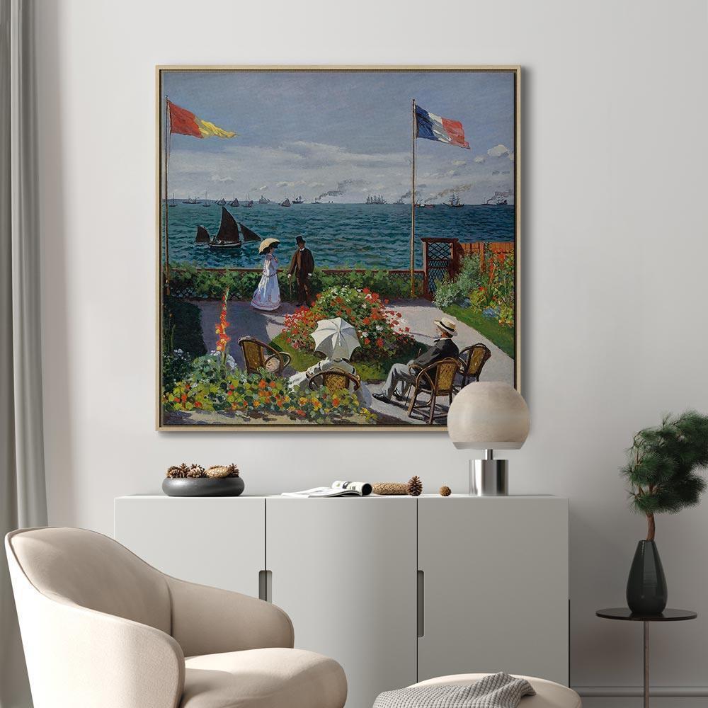 Leinwandbild - Claude Monet – Terrace at Sainte-Adresse