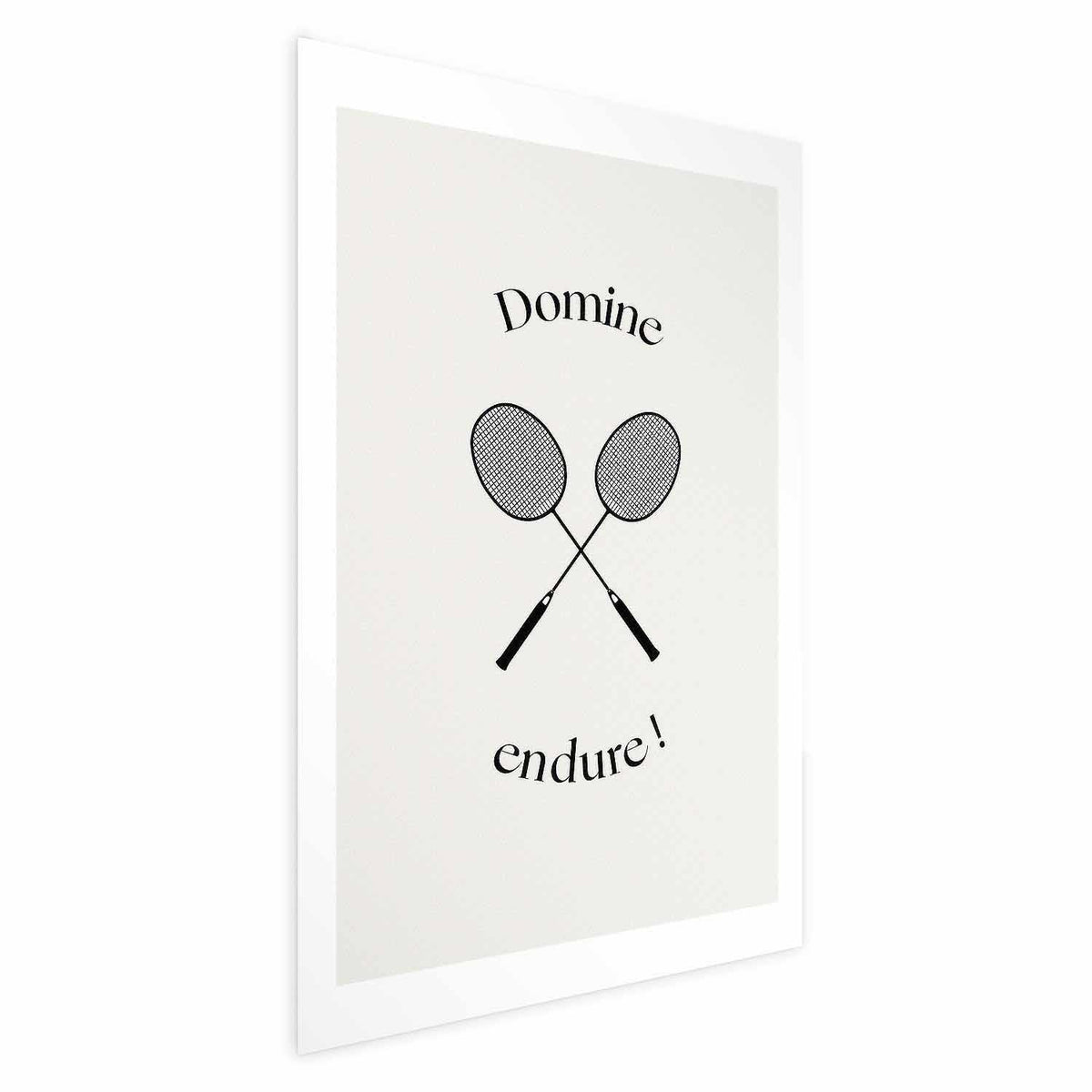 Poster - Summer Games - Badminton Rackets on a White Background