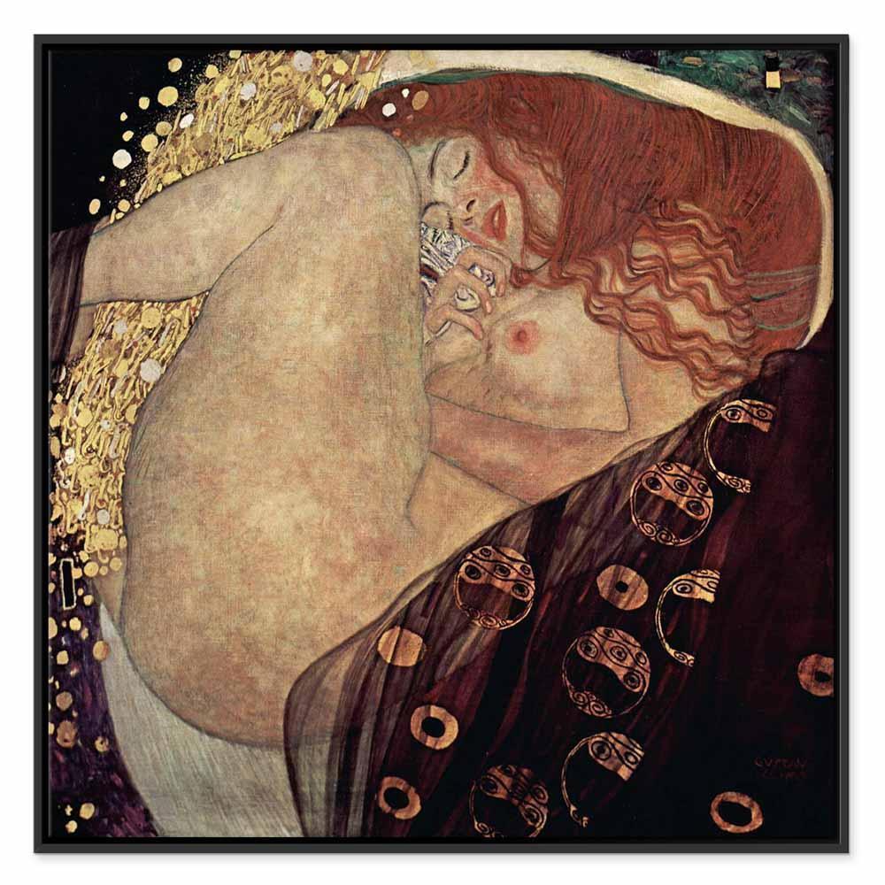 Leinwandbild - Gustav Klimt – Danae