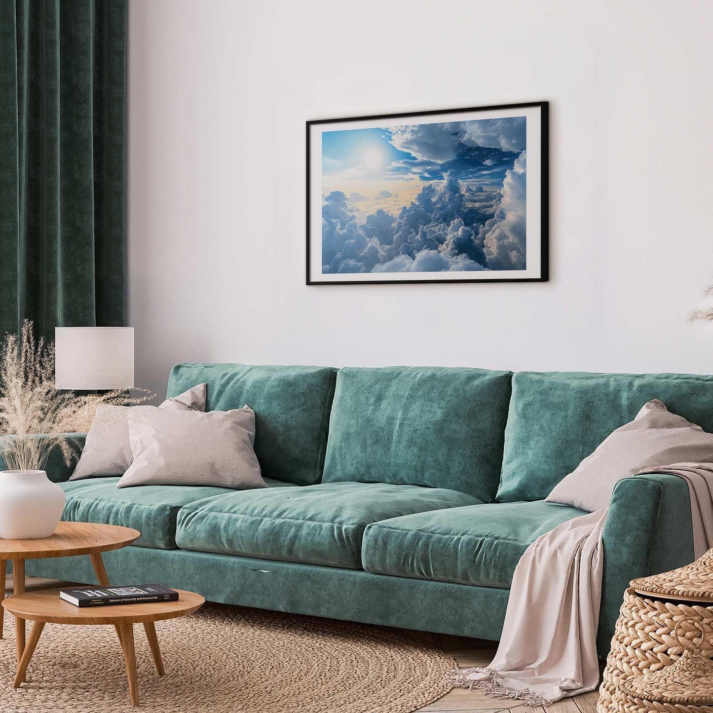 Poster - Symphony of Light: Sun and Clouds Playing Together on a Beautiful Sky