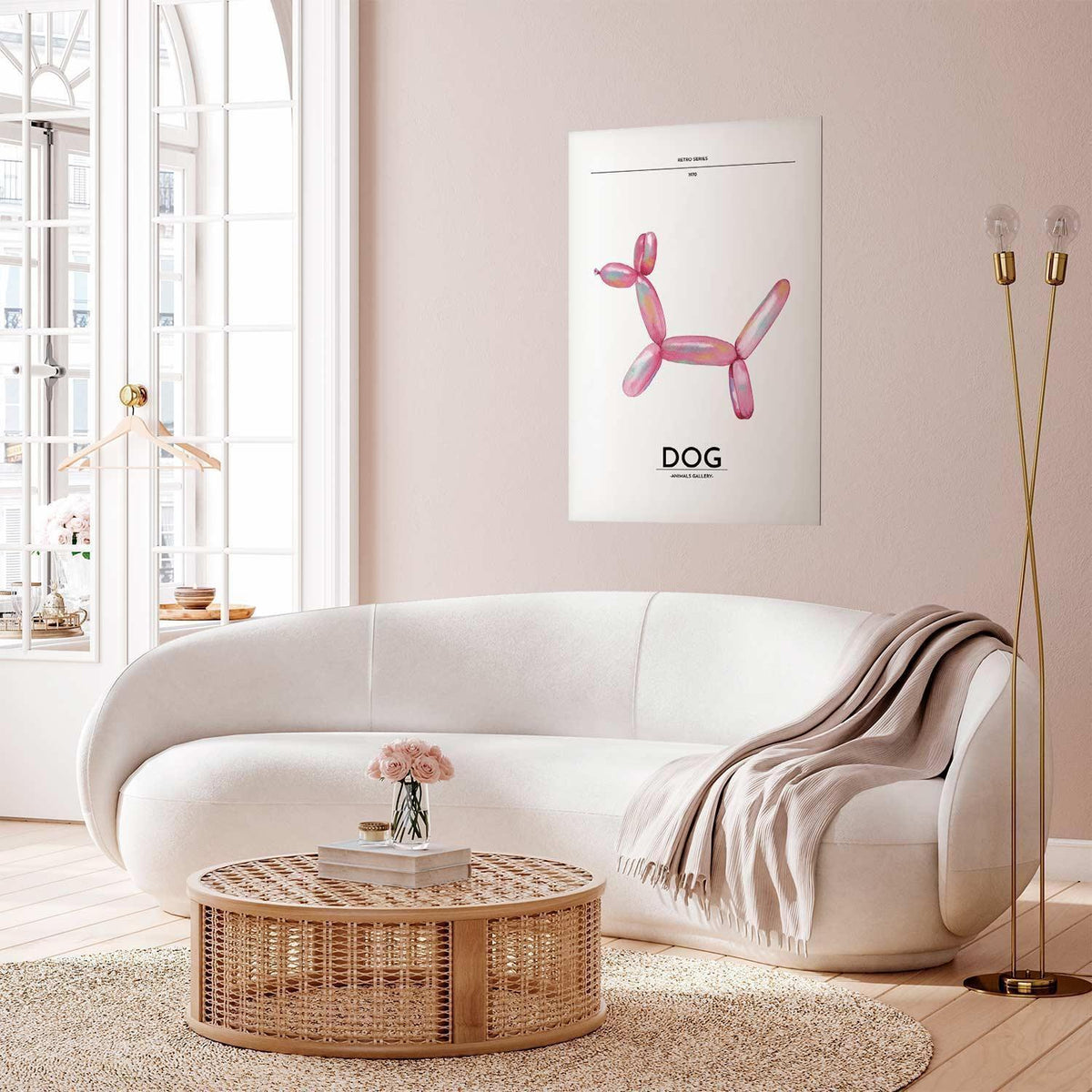 Poster - Holo-Dog - Colorful Retro Dog