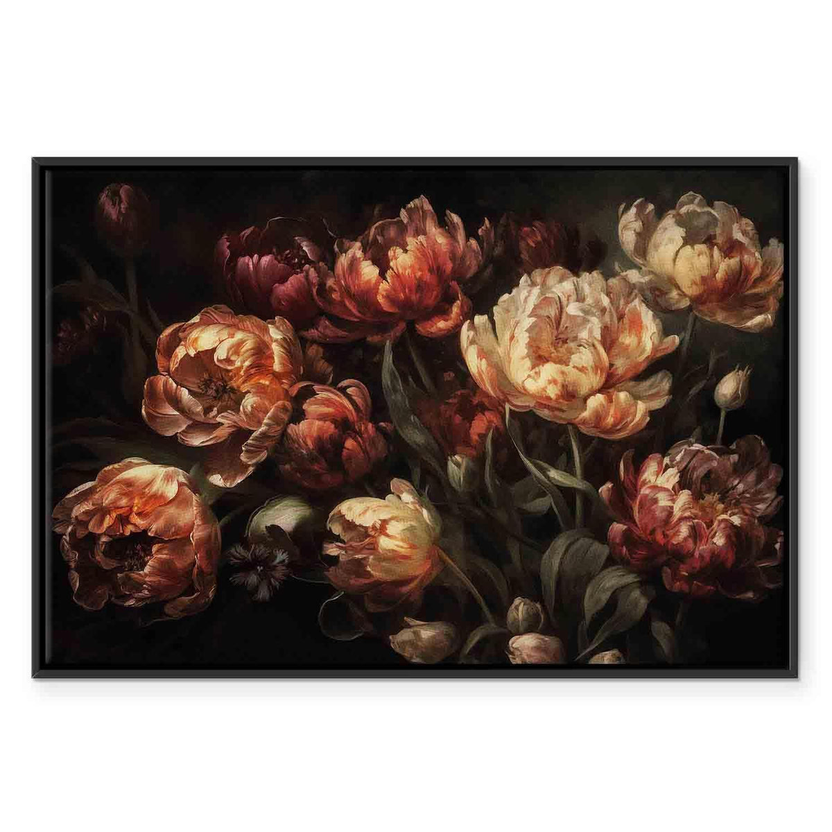 Leinwandbild - Blooming tulips