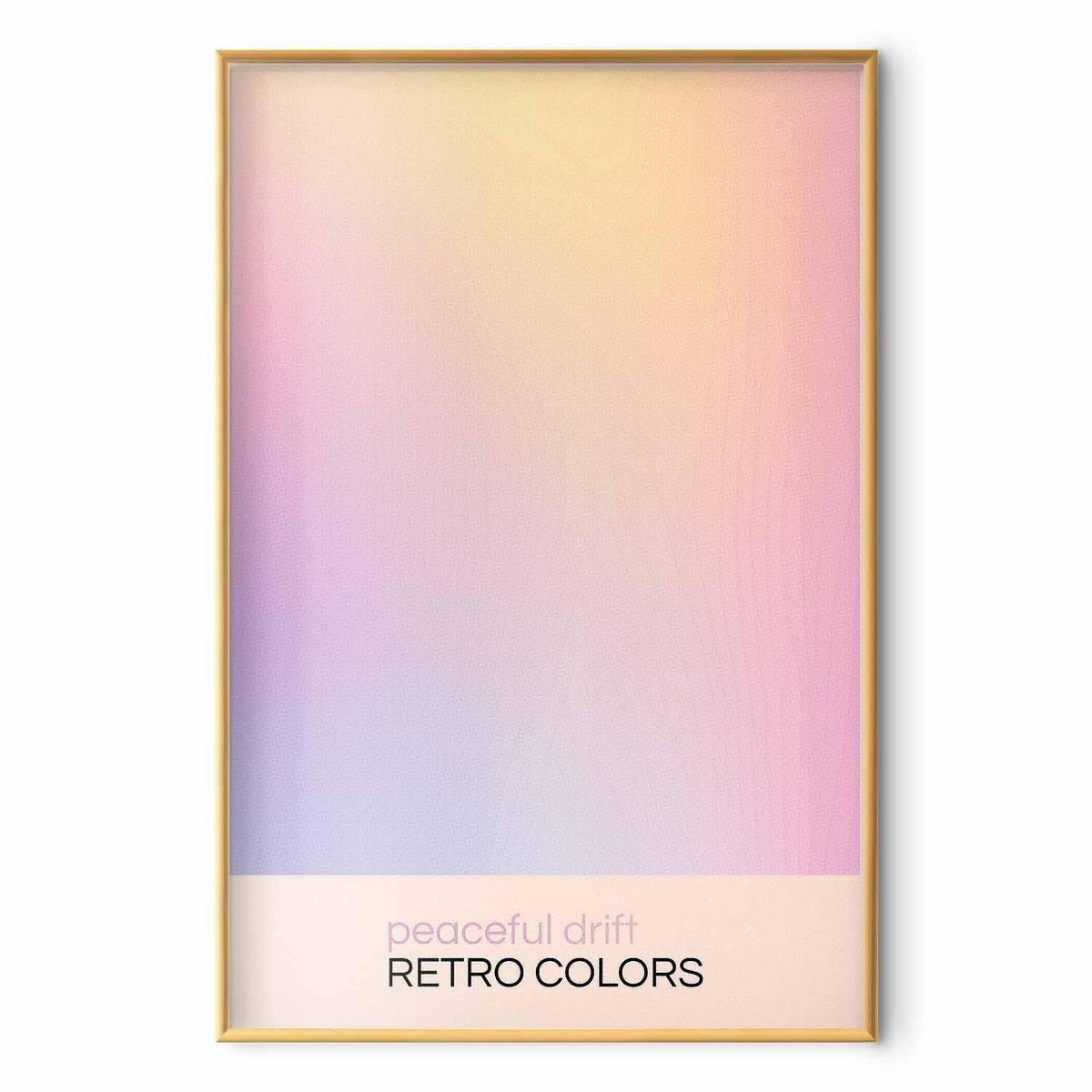 Poster - Peaceful Drift - Delicate Pastel Shades Creating a Harmonious Whole