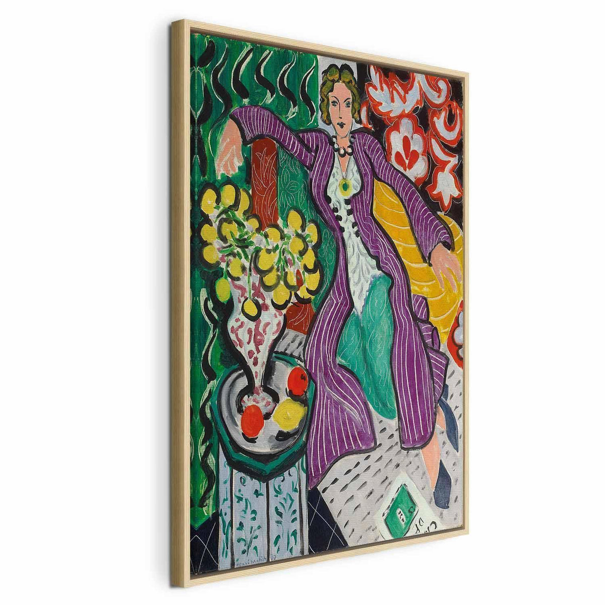 Leinwandbild - Henri Matisse – Woman in a Purple Coat